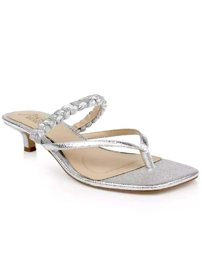 Женские босоножки Nadya на низком каблуке Jewel Badgley Mischka
