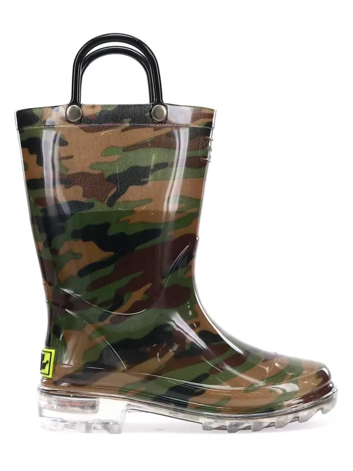 Детские и мальчиковые дождевые сапоги с подсветкой Camo Western Chief