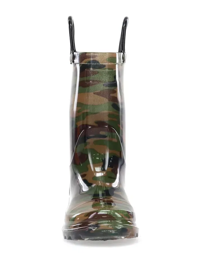 Детские и мальчиковые дождевые сапоги с подсветкой Camo Western Chief — изображение 3 из 3, зеленый