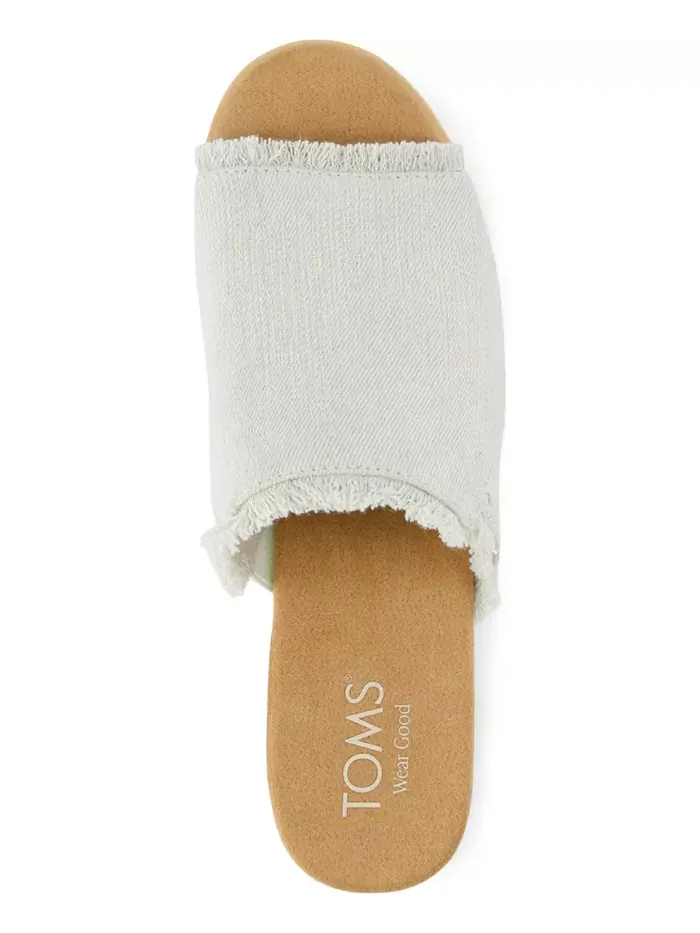 Женские сандалии-мюли Diana Slip-On TOMS — изображение 3 из 5, белый джинсовый синий