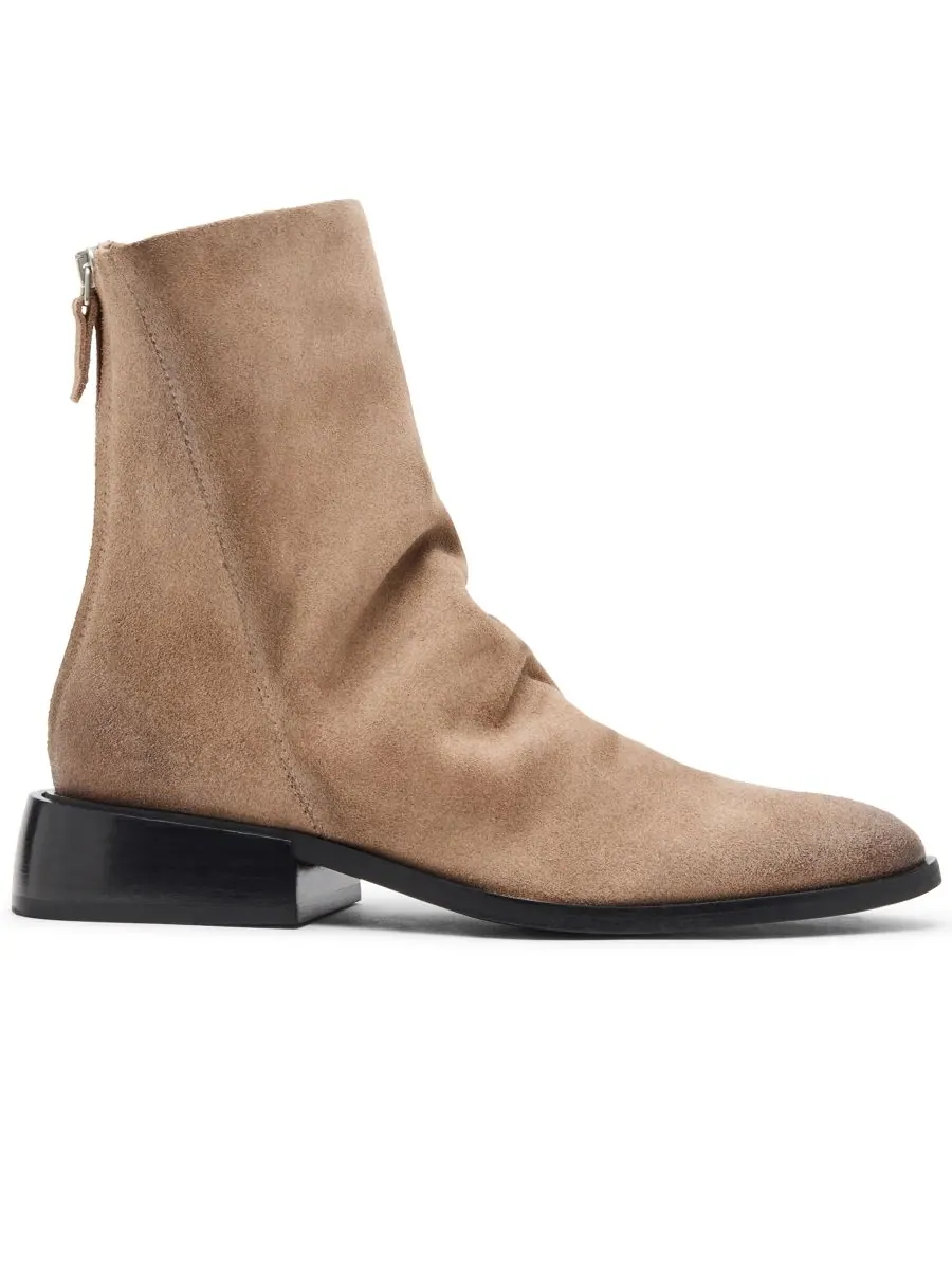 Женские ботильоны Nexie Slouch на блочном каблуке Steve Madden — изображение 2 из 6, тауп