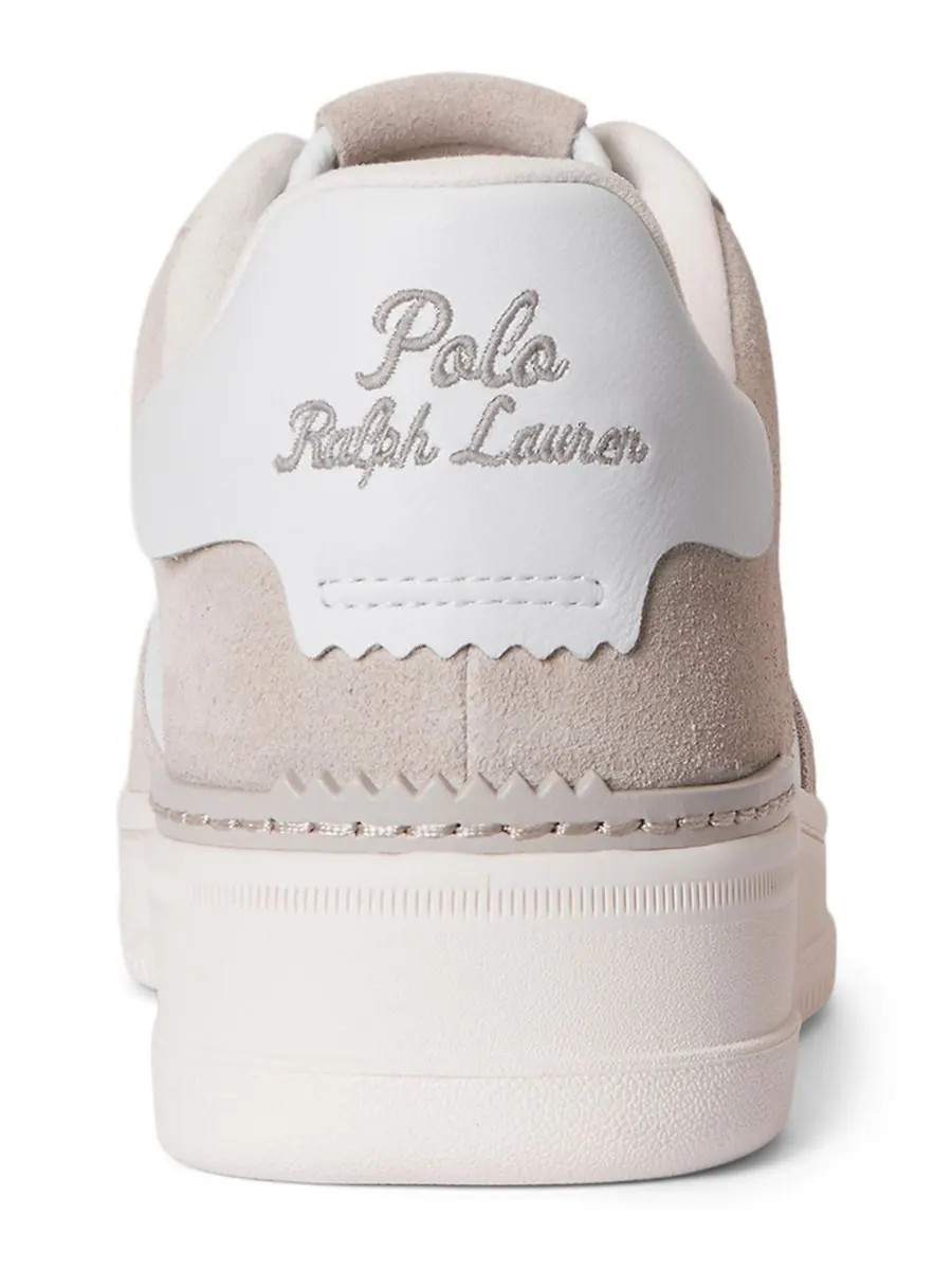 Мужские кроссовки Masters Court с закругленным носком Polo Ralph Lauren — изображение 3 из 5, бежевый/белый