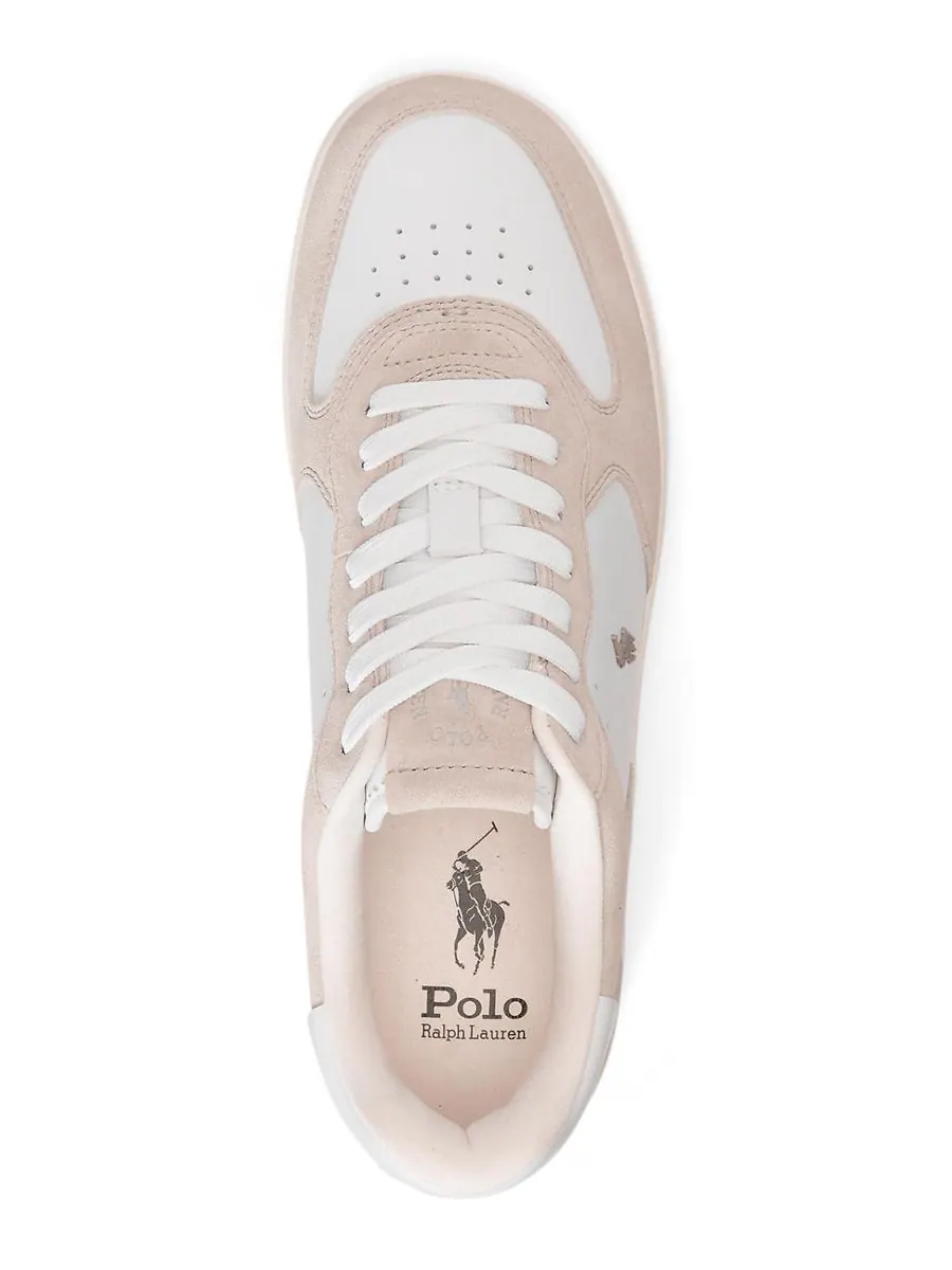 Мужские кроссовки Masters Court с закругленным носком Polo Ralph Lauren — изображение 4 из 5, бежевый/белый