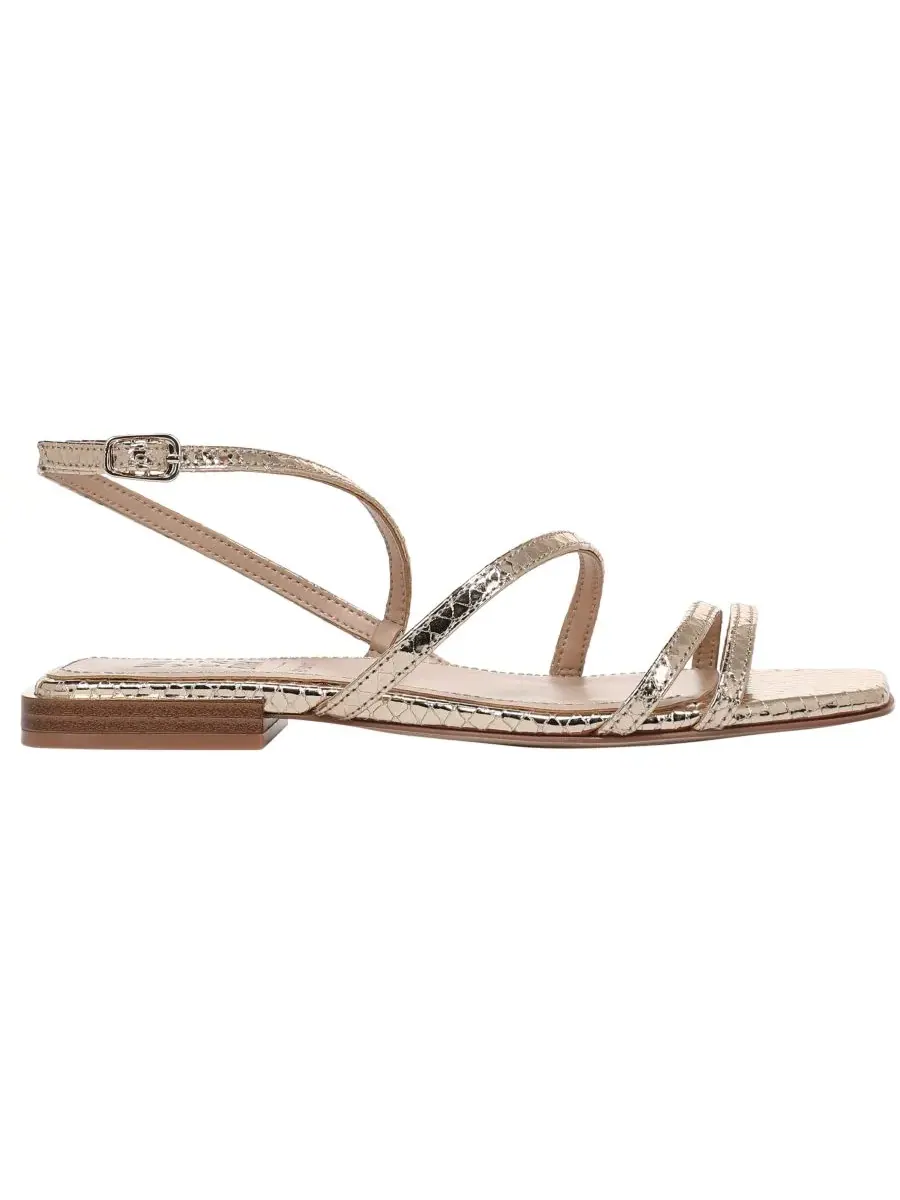Женские сандалии Nillie с открытой пяткой Naturalizer, Champagne Metallic Leather — изображение 2 из 7