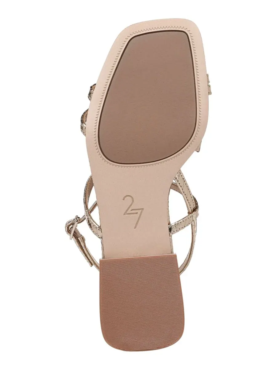 Женские сандалии Nillie с открытой пяткой Naturalizer, Champagne Metallic Leather — изображение 5 из 7
