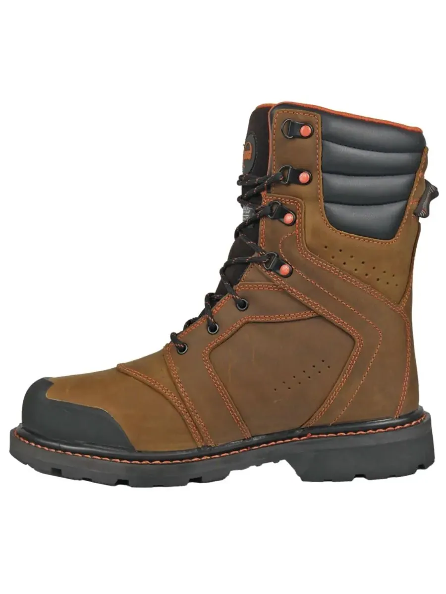 Мужские рабочие ботинки Clash с мягким носком и утеплителем Hoss Boot Company — изображение 4 из 7, коричневый оранжевый