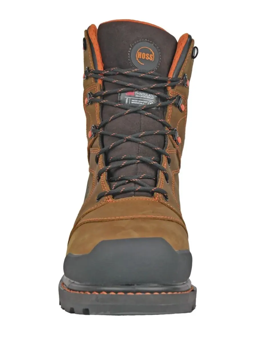 Мужские рабочие ботинки Clash с мягким носком и утеплителем Hoss Boot Company — изображение 5 из 7, коричневый оранжевый