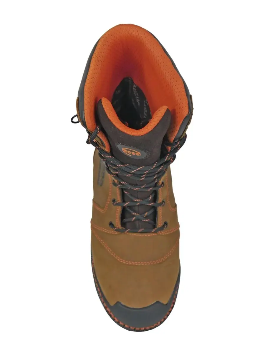 Мужские рабочие ботинки Clash с мягким носком и утеплителем Hoss Boot Company — изображение 6 из 7, коричневый оранжевый