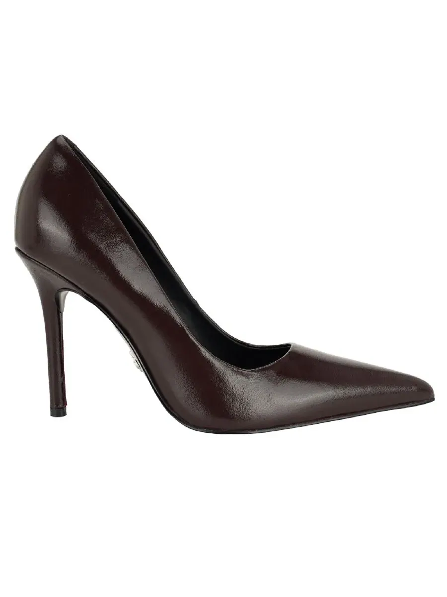 Туфли-лодочки Naprini Leather с острым мысом на каблуке-шпильке GUESS, Mystic Merlot Leather — изображение 2 из 5