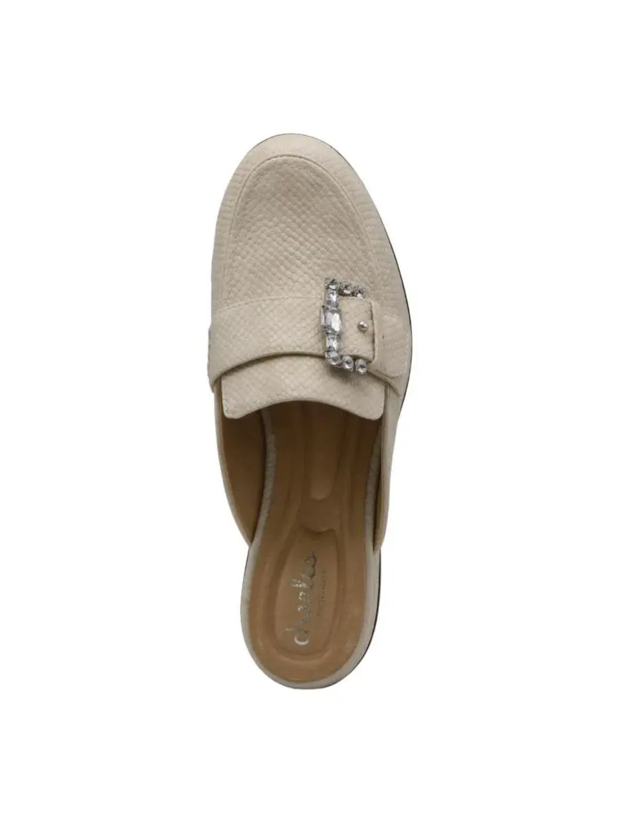 Мюли с пряжкой, украшенной кристаллами, модель Babs Mule Loafer Charles by Charles David — изображение 3 из 3, экру