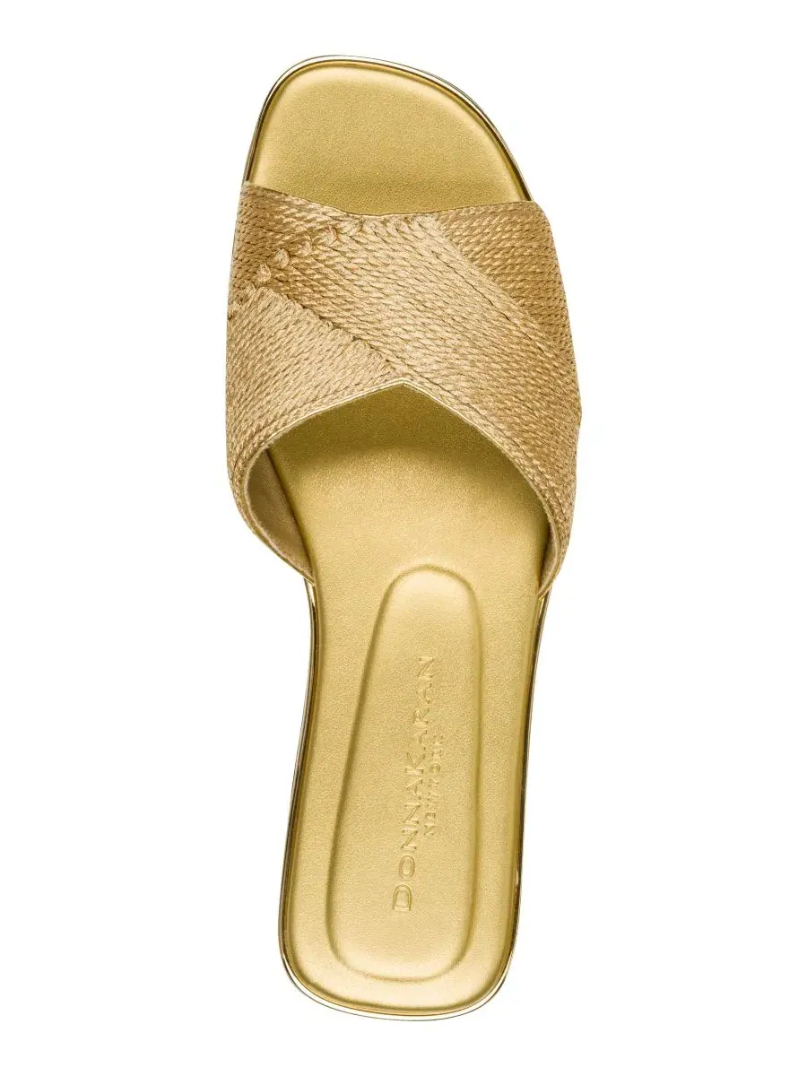 Женские сандалии-слипоны Harmony Donna Karan New York — изображение 4 из 5, золото