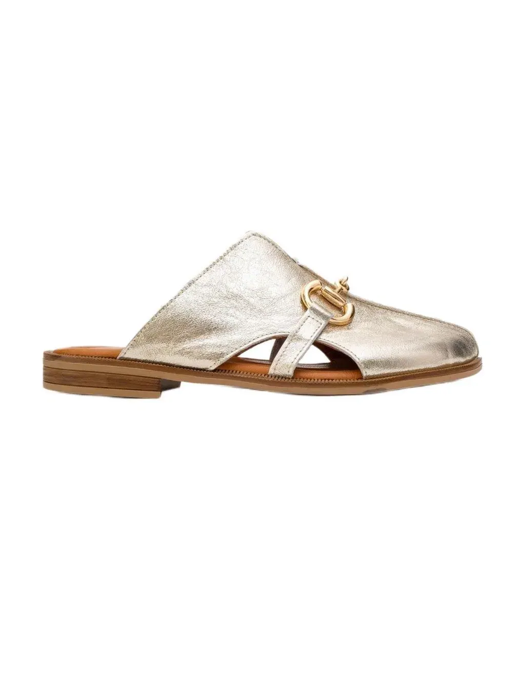 Женские кожаные сабо Favor Forever & Always Shoes — изображение 3 из 5, золотистый