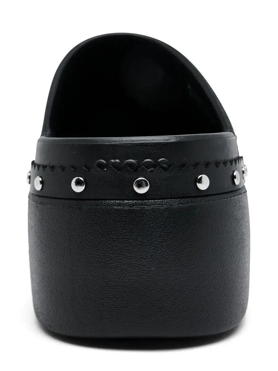 Женские сабо-клоги с платформой и шипами Dylan Platform Studded Crocs — изображение 4 из 6, черный