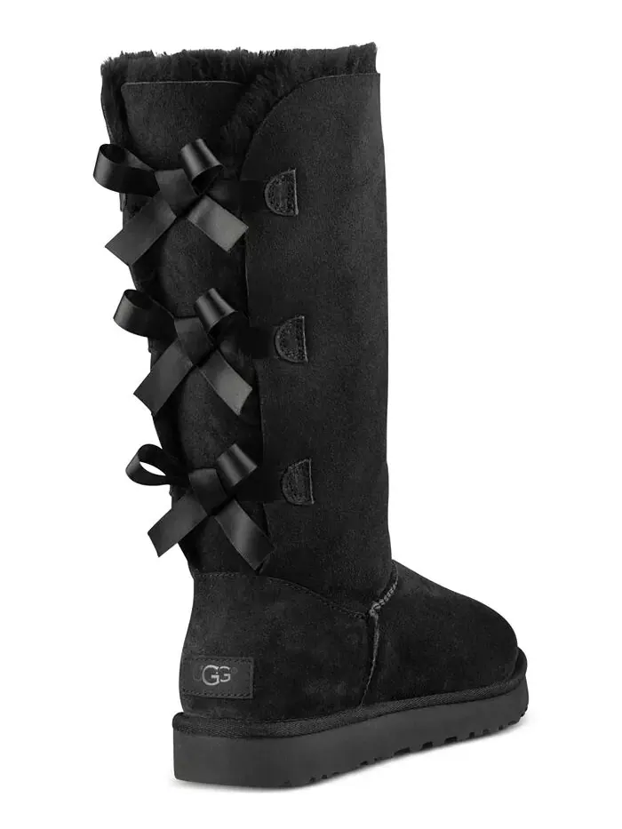 Женские сапоги Bailey Bow Tall II UGG® — изображение 3 из 5, черный