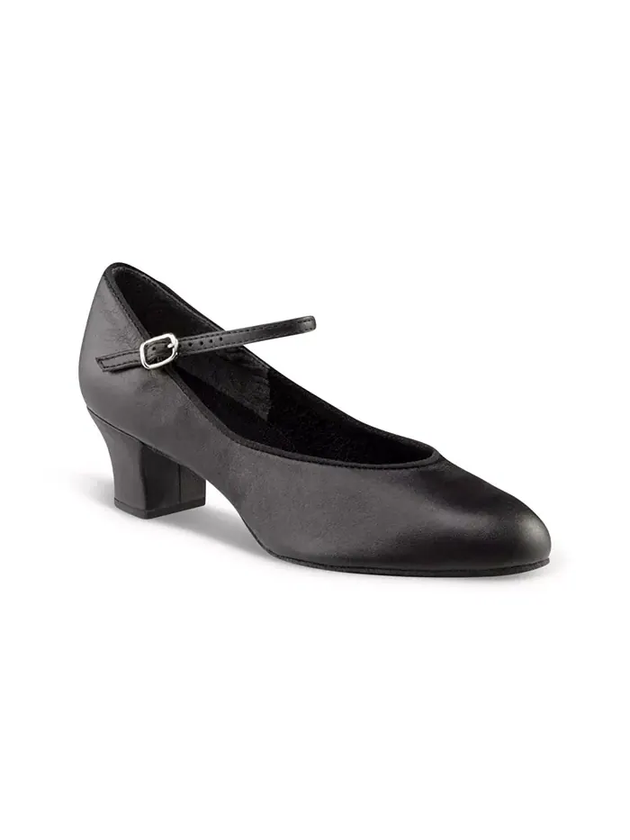 Туфли Suede Sole Jr. Footlight Character Shoe Capezio — изображение 2 из 2, черный