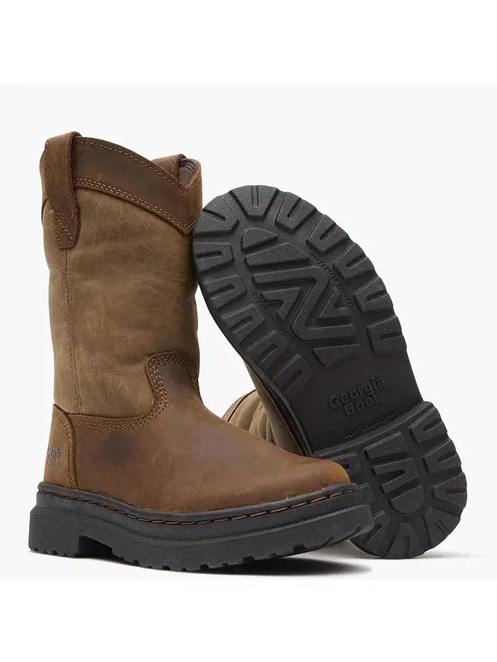 Детские ботинки SuperLyte с удобной посадкой для мальчиков GEORGIA BOOT — изображение 2 из 2, коричневый