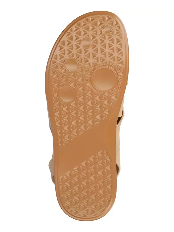 Женские сандалии Mistee Strappy Fisherman Flat Journee Collection — изображение 5 из 6, бежевый