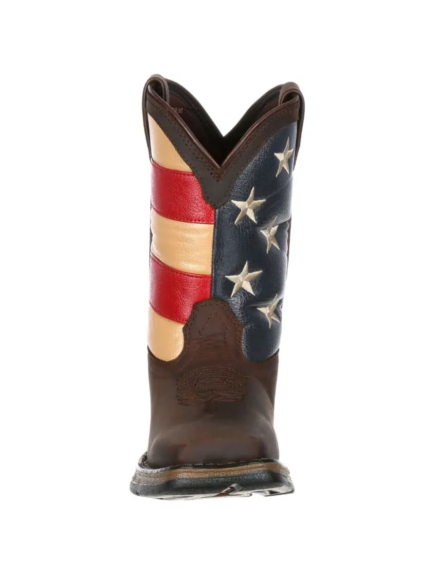 Детский маленький бунтарь от Kids' Patriotic Western Boot Durango — изображение 2 из 7, коричневый