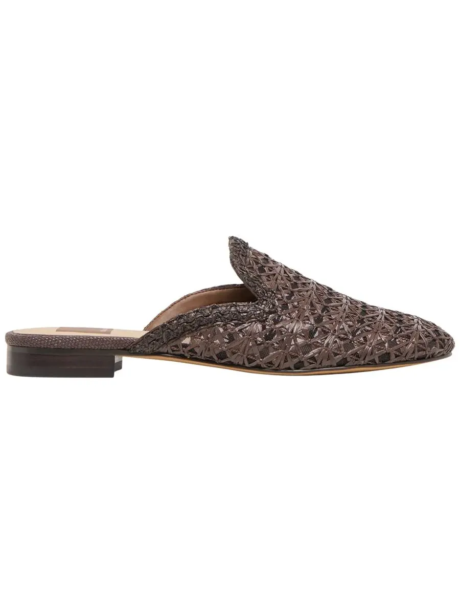 Женские балетки Kirt без шнурков Dolce Vita, Chocolate Raffia — изображение 2 из 5