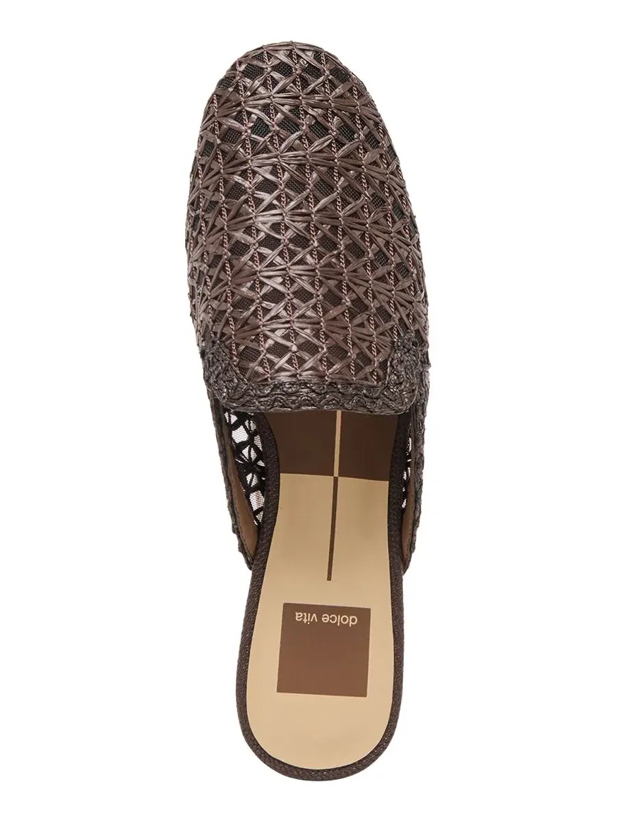 Женские балетки Kirt без шнурков Dolce Vita, Chocolate Raffia — изображение 4 из 5
