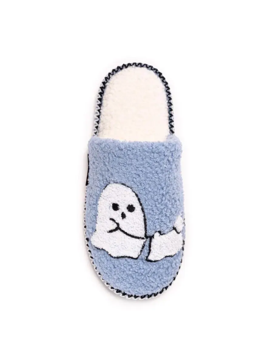 Тапочки-слайды с новогодним принтом MUK LUKS, Ghost Dogwalker — изображение 7 из 9