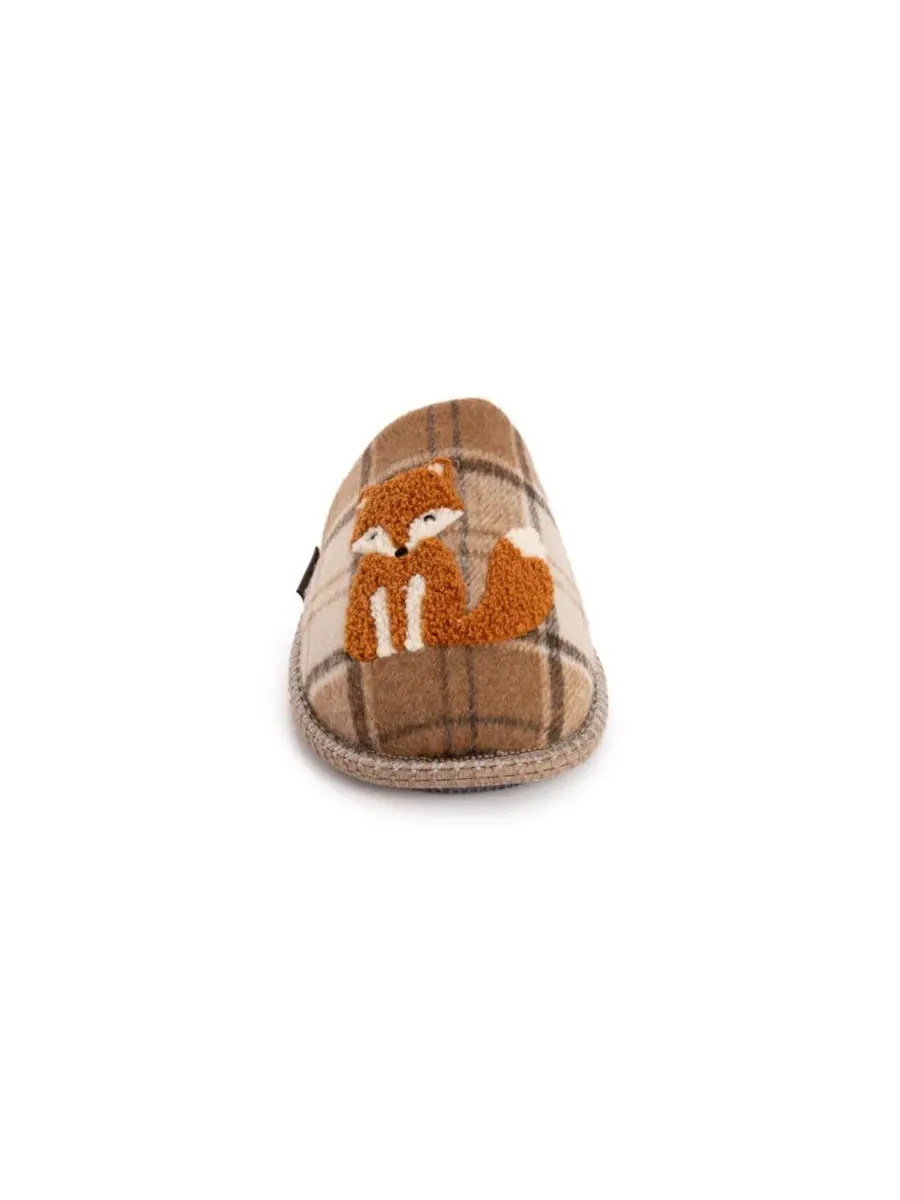 Тапочки-шлепанцы с принтом Fox Plaid MUK LUKS — изображение 4 из 8