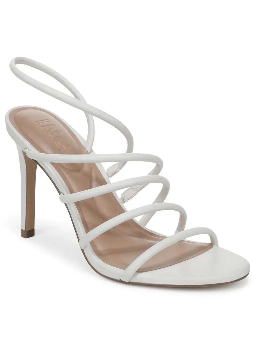 Босоножки на каблуке с ремешками Ginny Strappy Stiletto I.N.C. International Concepts — изображение 1 из 6, белый