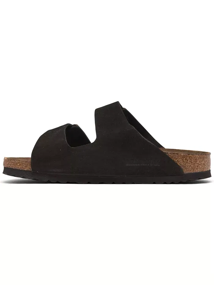 Женские сандалии Arizona Soft Footbed из замши и кожи от Finish Line Birkenstock — изображение 3 из 6, коричневый