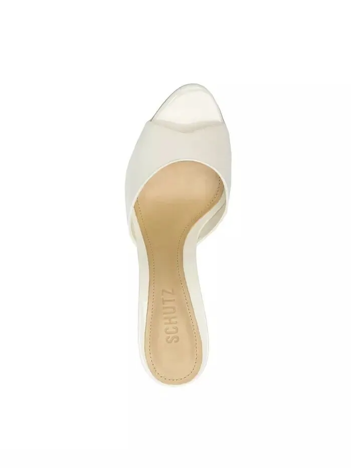 Женские сандалии Cloe Round Toe Schutz — изображение 4 из 12, белый