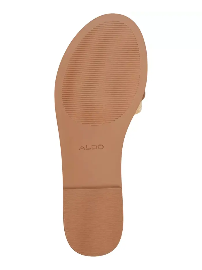 Женские плоские сандалии Vasia с металлической отделкой ALDO — изображение 5 из 6, натуральный мульти