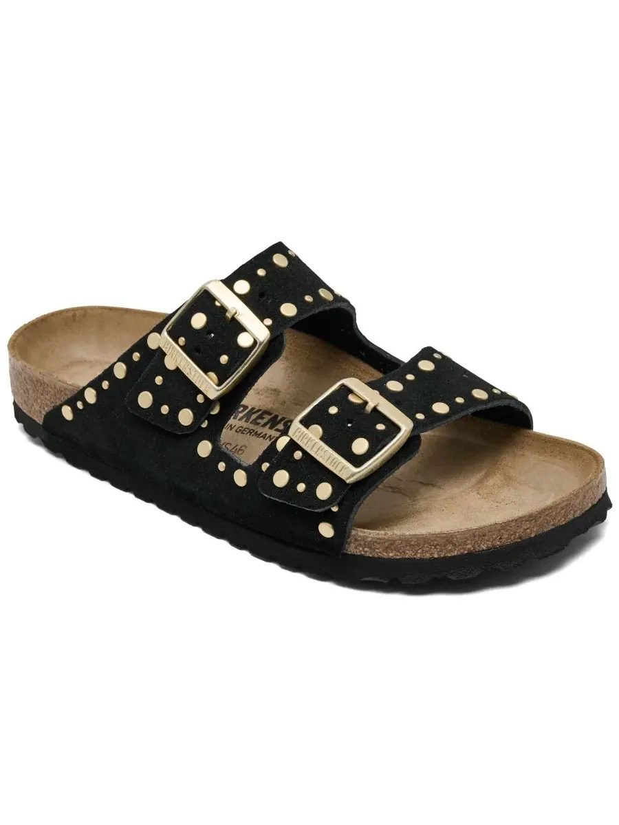 Сандалии-вьетнамки из замши с заклепками Arizona Rivets Birkenstock