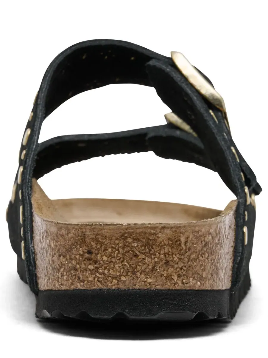 Сандалии-вьетнамки из замши с заклепками Arizona Rivets Birkenstock — изображение 4 из 6, черный