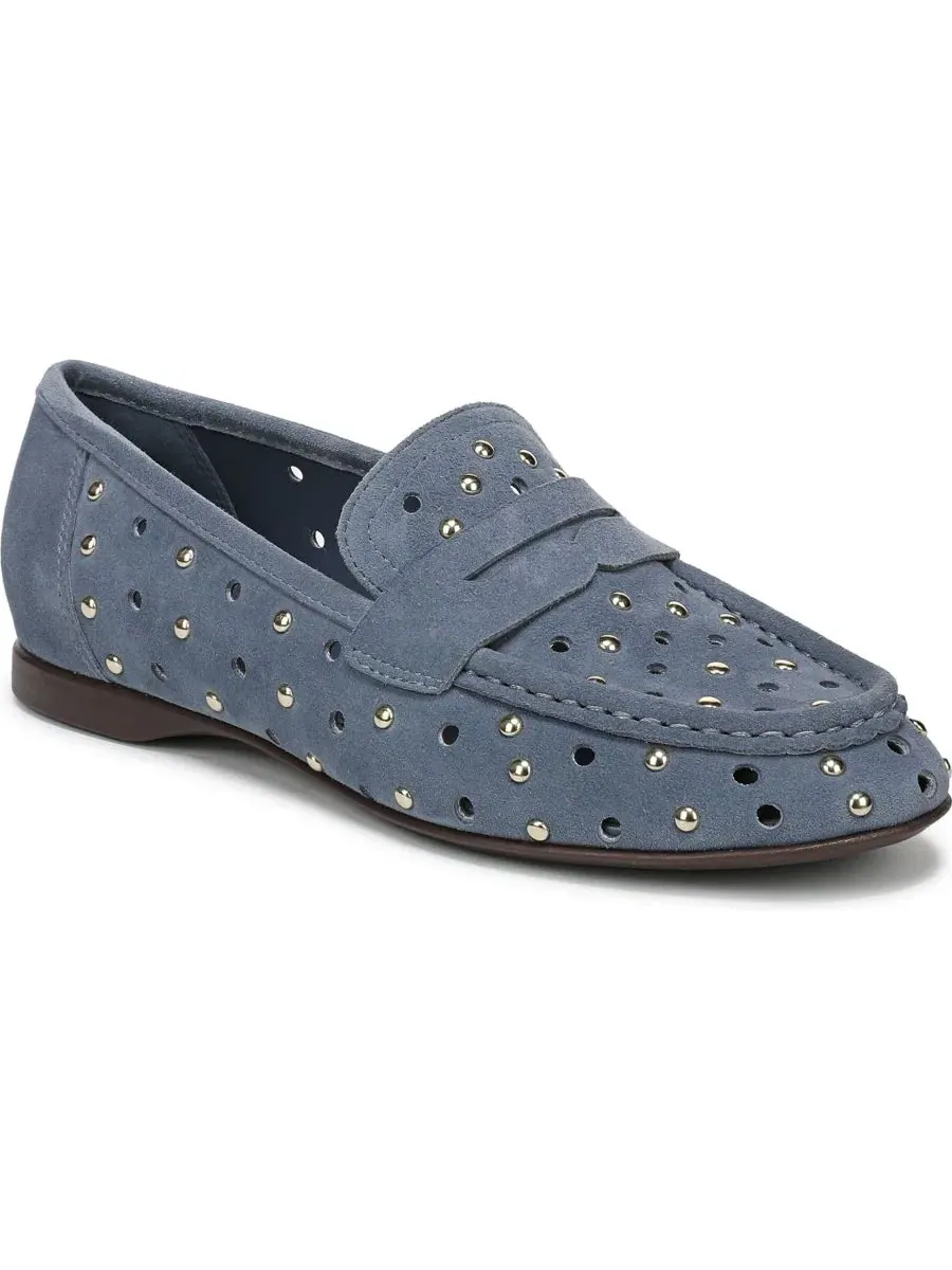 Женские лоферы-слипоны с блок-каблуком Bloom-Stud Naturalizer — изображение 1 из 5, синий
