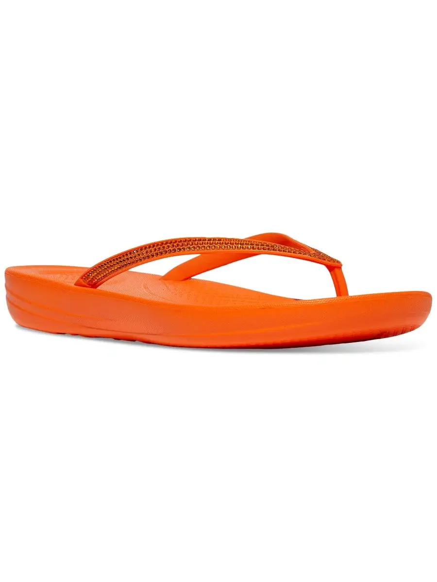 Сандалии-вьетнамки с микрокристаллами iQushion Sparkle FitFlop — изображение 1 из 5, оранжевый