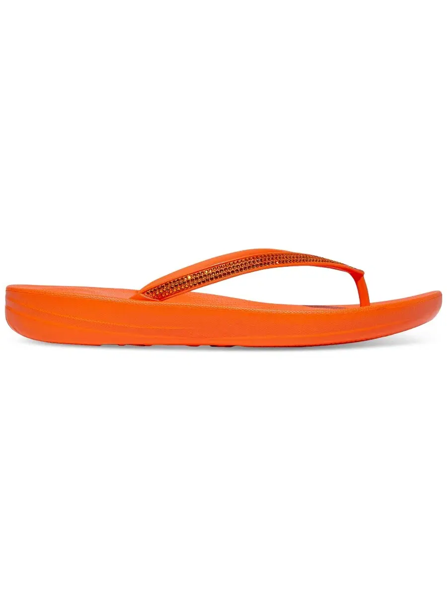 Сандалии-вьетнамки с микрокристаллами iQushion Sparkle FitFlop — изображение 2 из 5, оранжевый