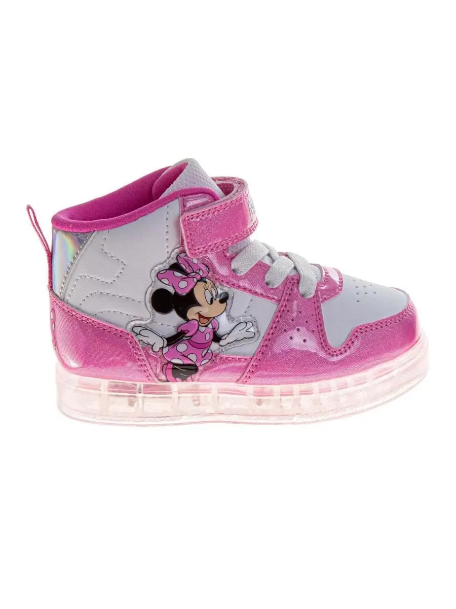 Кроссовки с принтом Minnie Mouse Disney — изображение 2 из 8, розовый белый