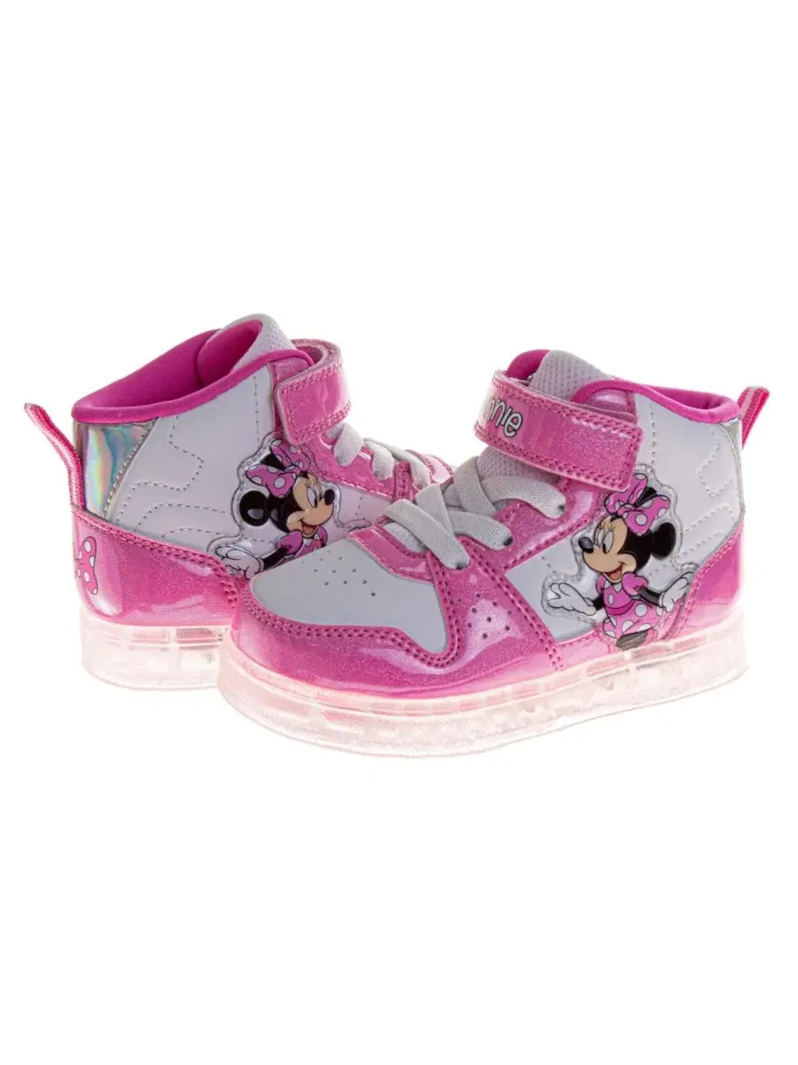 Кроссовки с принтом Minnie Mouse Disney — изображение 5 из 8, розовый белый