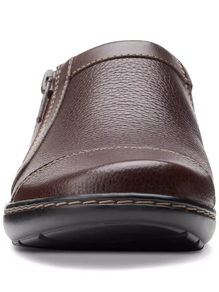 Лоферы женские Clarks Cora Giny на молнии — изображение 3 из 7, коричневый
