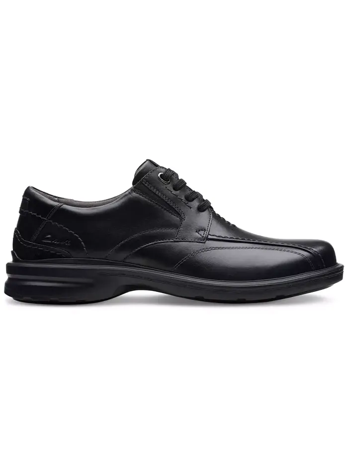 Мужские туфли Clarks Gessler на шнуровке, повседневные, кожаные — изображение 2 из 9, черный