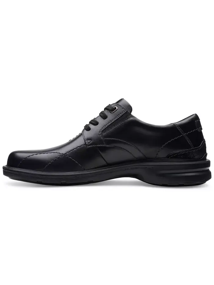 Мужские туфли Clarks Gessler на шнуровке, повседневные, кожаные — изображение 3 из 9, черный