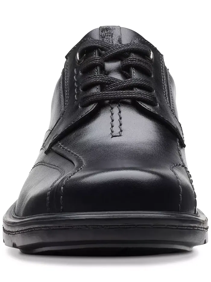 Мужские туфли Clarks Gessler на шнуровке, повседневные, кожаные — изображение 5 из 9, черный