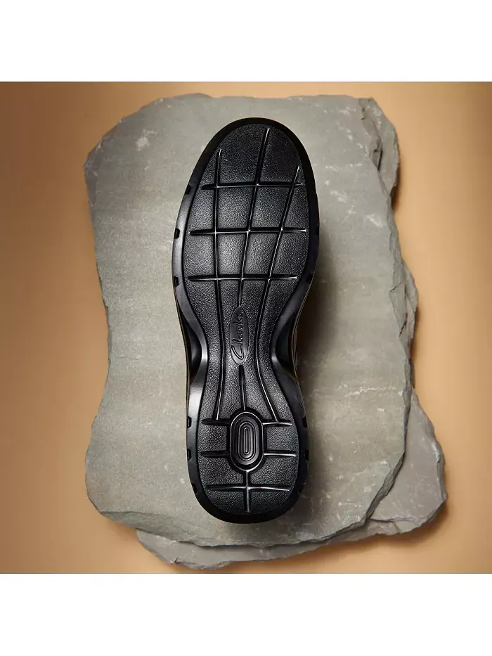 Мужские туфли Clarks Gessler на шнуровке, повседневные, кожаные — изображение 6 из 9, черный