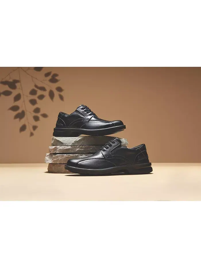 Мужские туфли Clarks Gessler на шнуровке, повседневные, кожаные — изображение 9 из 9, черный