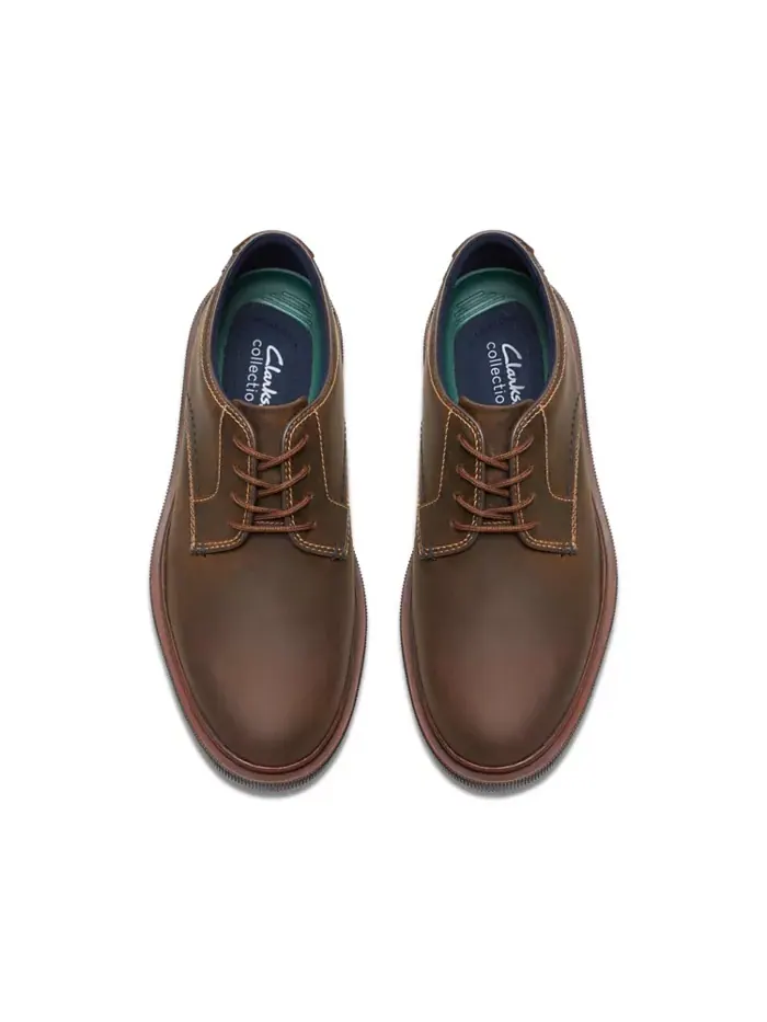 Туфли мужские Clarks Burchill Derby на шнуровке — изображение 4 из 7, бежевый