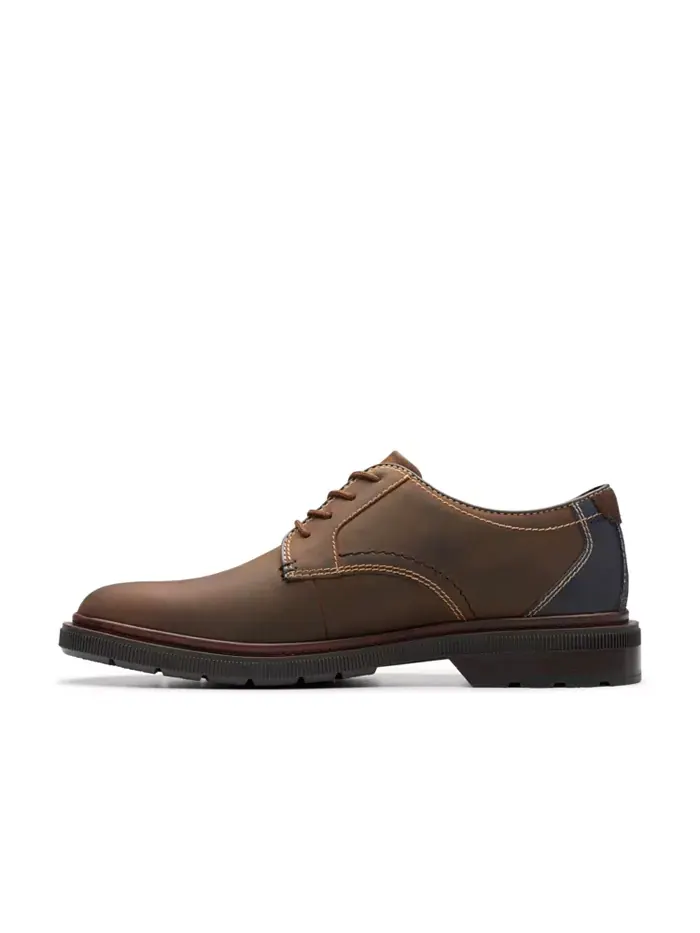 Туфли мужские Clarks Burchill Derby на шнуровке — изображение 6 из 7, бежевый