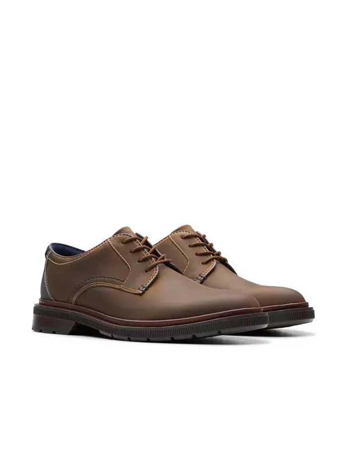 Туфли мужские Clarks Burchill Derby на шнуровке — изображение 7 из 7, бежевый