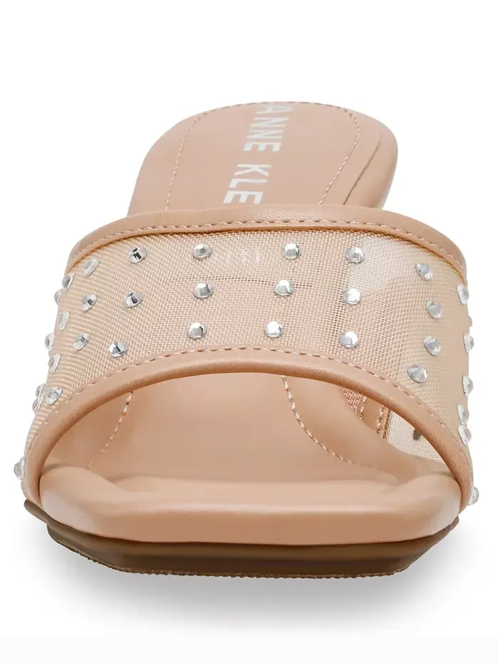 Женские босоножки-мюли Julie с квадратным носком и декоративными элементами Anne Klein — изображение 7 из 9