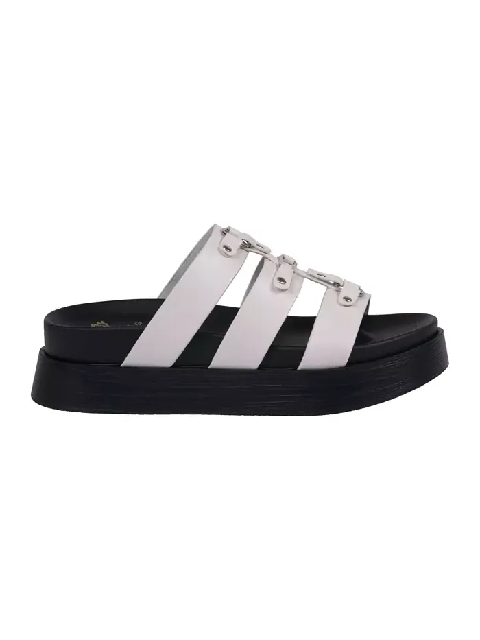 Женские сандалии Stevie на платформе с ремешками GC Shoes — изображение 2 из 5, белый