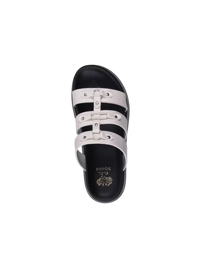 Женские сандалии Stevie на платформе с ремешками GC Shoes — изображение 4 из 5, белый