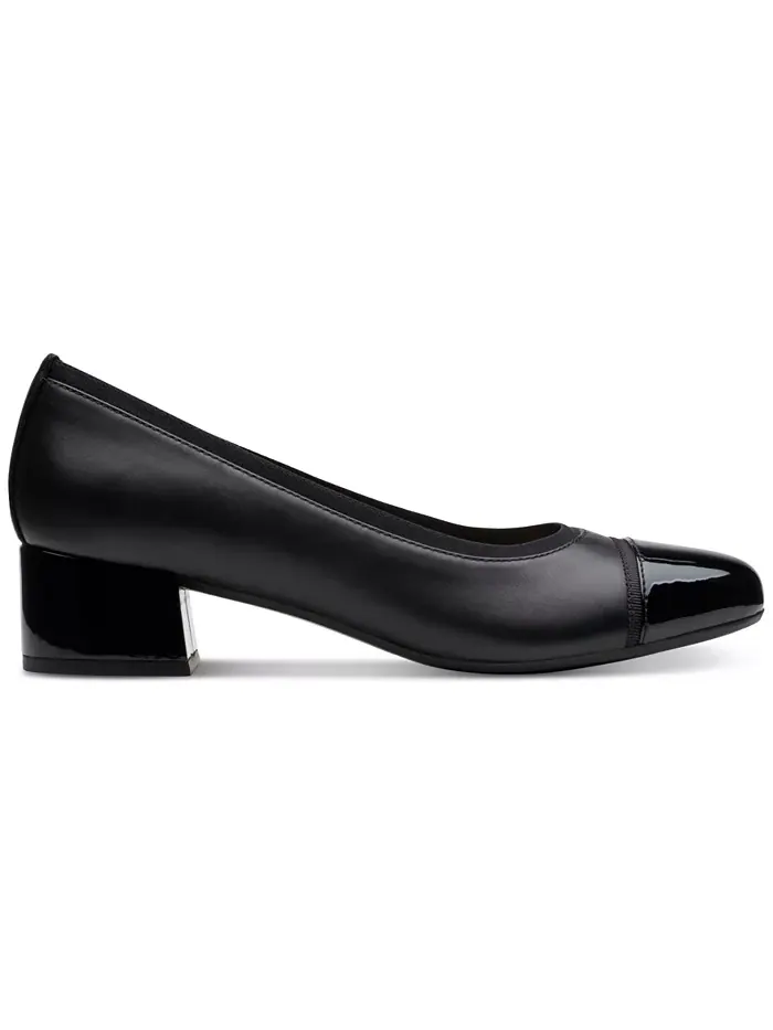 Туфли Clarks Women's Marilyn Day Slip On, кожаные — изображение 2 из 6, черный